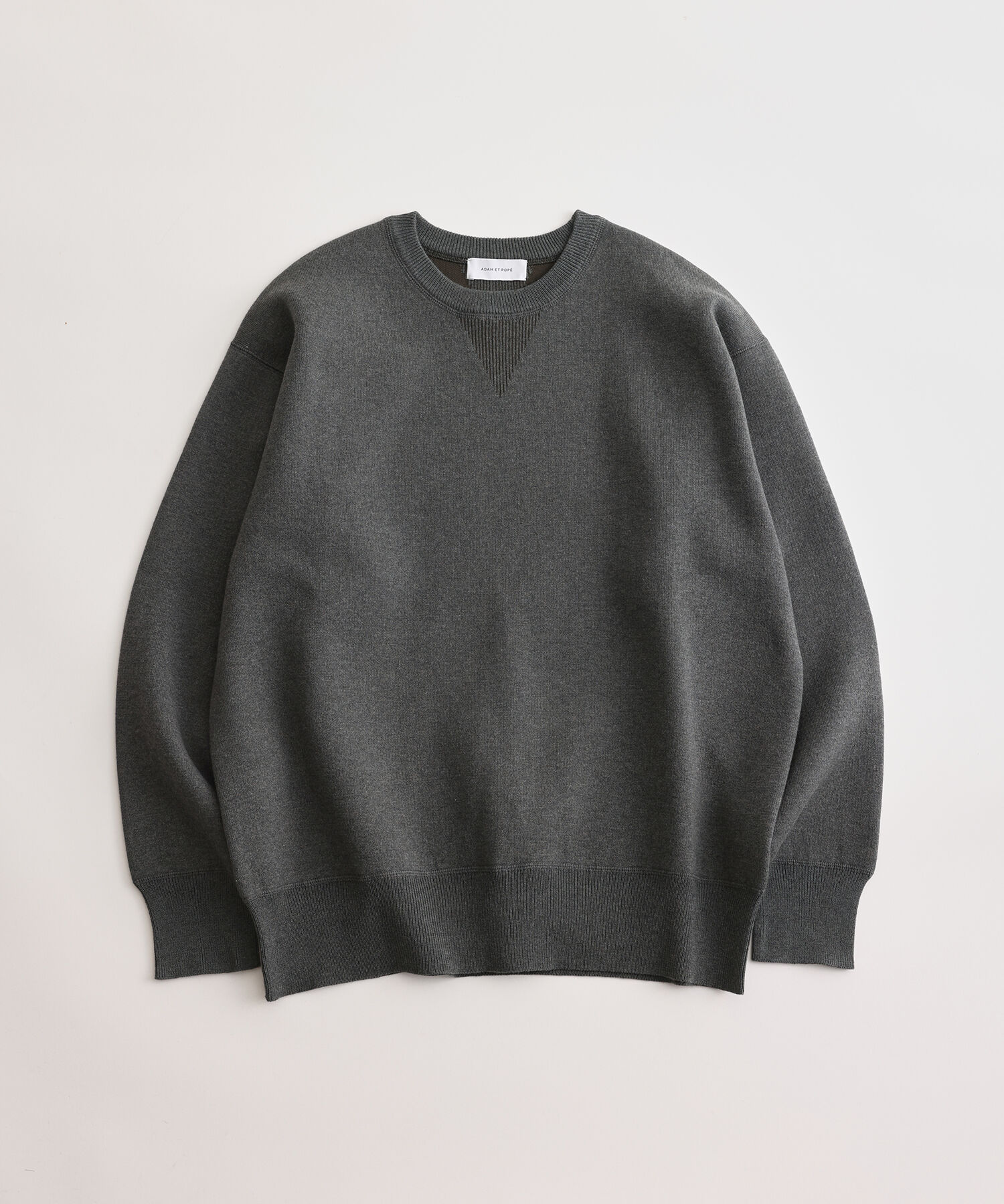 ADAM ET ROPE'「杢スウェット クルーネック ニットプルオーバー / ヘビーウエイト / ユニセックス」|ニット・セーター|
