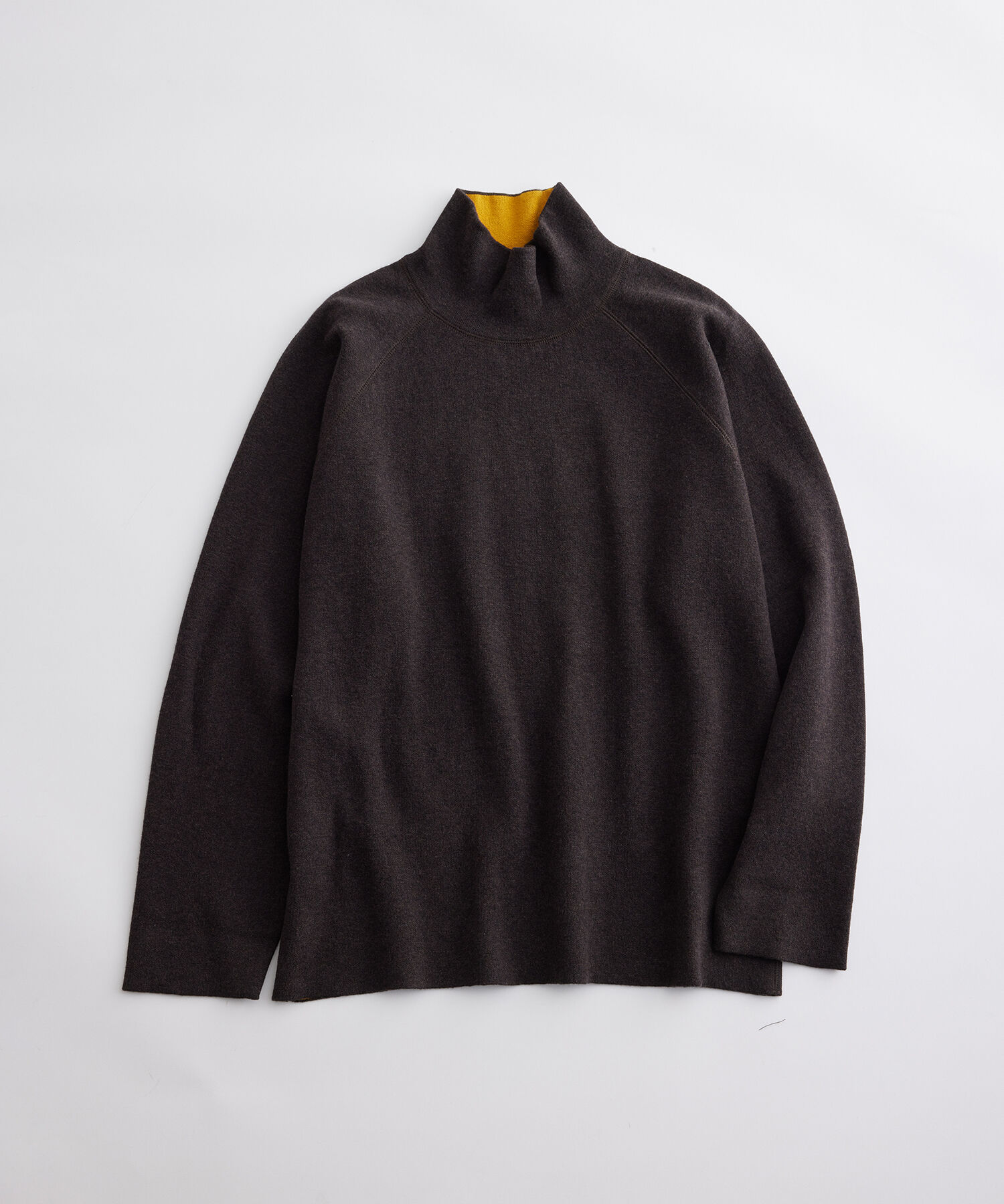ADAM ET ROPE'「カシミヤブレンド リバーシブル オフタートル ニット」|ニット・セーター|ブラウン(22)