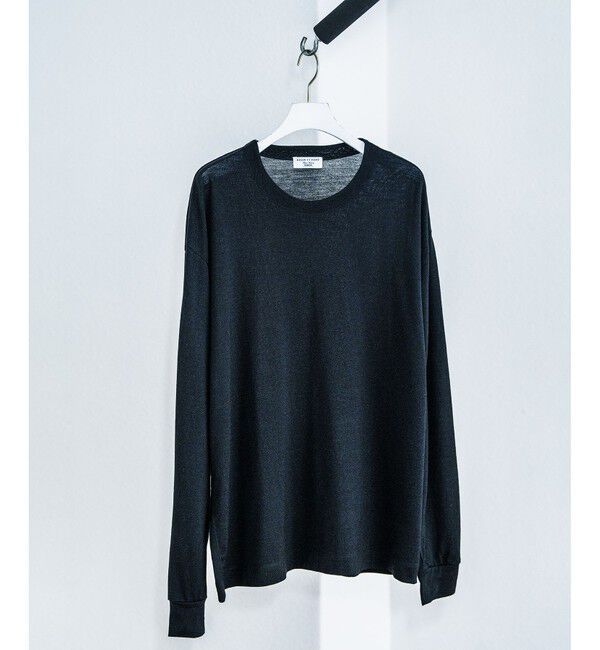 ADAM ET ROPE'「【NIKKE】ウール天竺 ロングスリーブ ニットT」|Tシャツ・カットソー|コンメイン