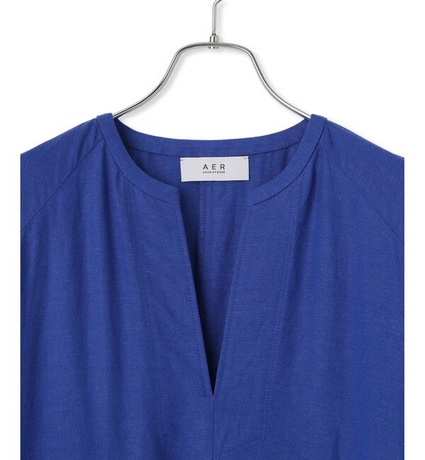 ADAM ET ROPE'「【WEB限定】・【新色追加】リネンボリュームスリーブワンピース」|ワンピース|