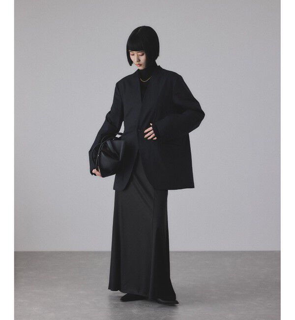 ADAM ET ROPE'「LIMONTAノーカラーダウンジャケット」|ダウン|