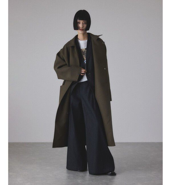 ADAM ET ROPE'「LIMONTAノーカラーダウンジャケット」|ダウン|