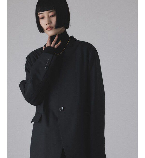 ADAM ET ROPE'「LIMONTAノーカラーダウンジャケット」|ダウン|