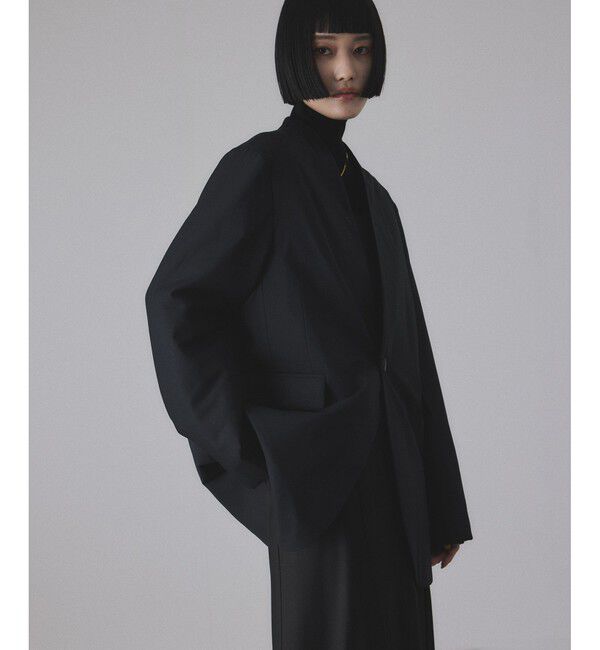 ADAM ET ROPE'「LIMONTAノーカラーダウンジャケット」|ダウン|