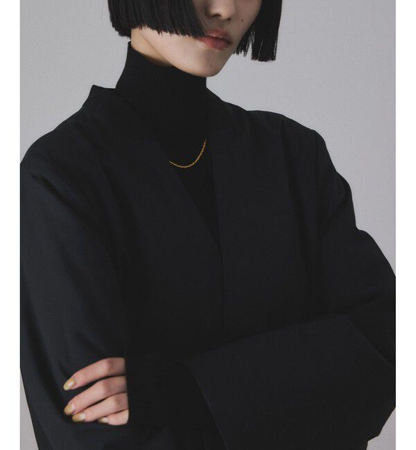 ADAM ET ROPE'「LIMONTAノーカラーダウンジャケット」|ダウン|