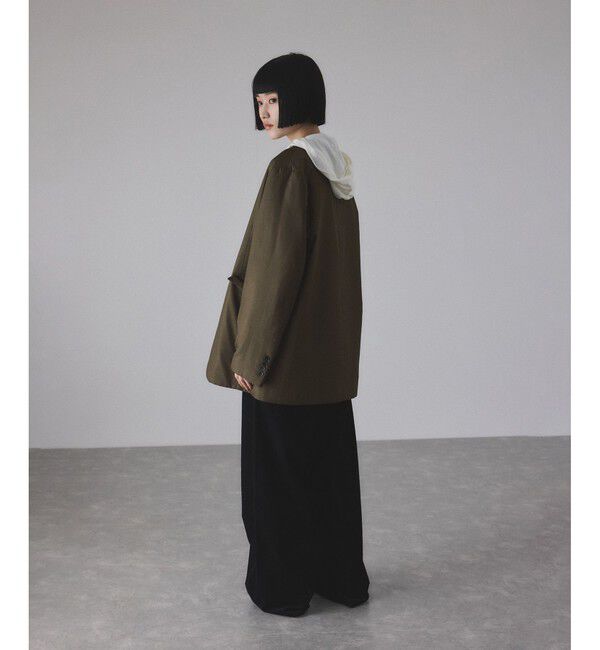 ADAM ET ROPE'「LIMONTAノーカラーダウンジャケット」|ダウン|