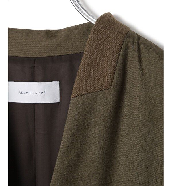 ADAM ET ROPE'「LIMONTAノーカラーダウンジャケット」|ダウン|