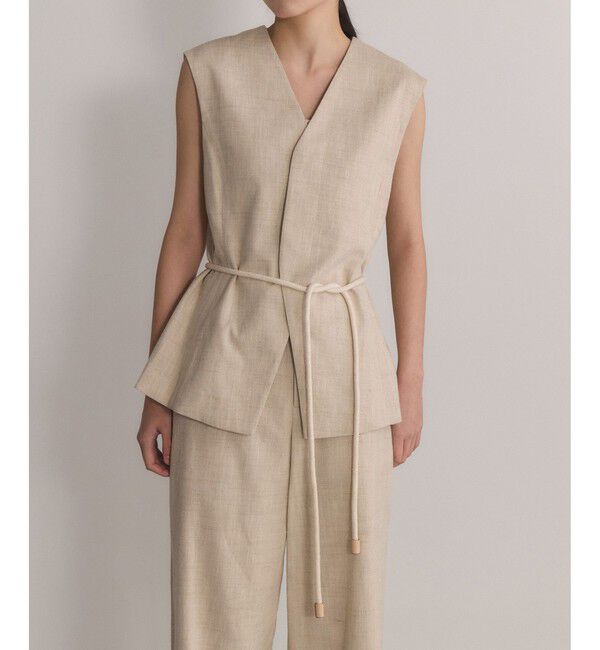 ADAM ET ROPE'「【EMOELLE】シルクネップジレトップス」|ベスト・ジレ|キナリ(16)