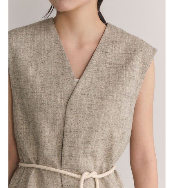 ADAM ET ROPE'「【EMOELLE】シルクネップジレトップス」|ベスト・ジレ|