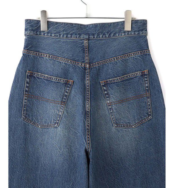 ADAM ET ROPE'「【サステナブル】ロングタブベルトデニム」|デニム|