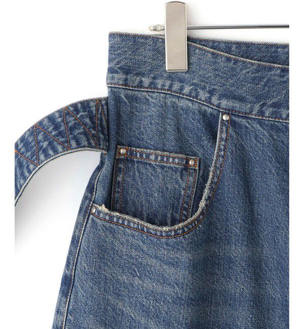 ADAM ET ROPE'「【サステナブル】ロングタブベルトデニム」|デニム|