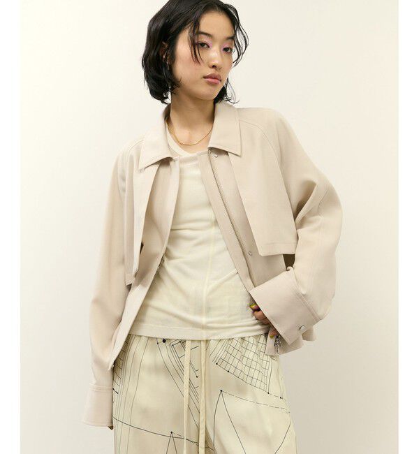 ADAM ET ROPE'「【サステナブル】アンブレラヨークブルゾン」|ブルゾン・スタジャン|キナリ(16)