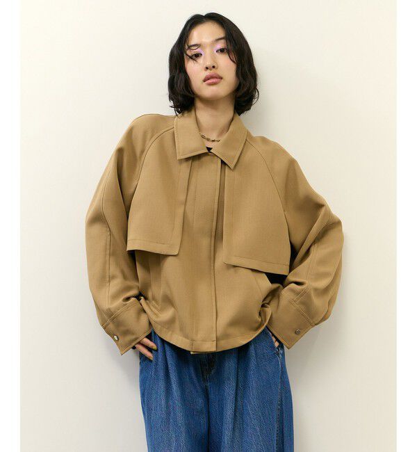 ADAM ET ROPE'「【サステナブル】アンブレラヨークブルゾン」|ブルゾン・スタジャン|