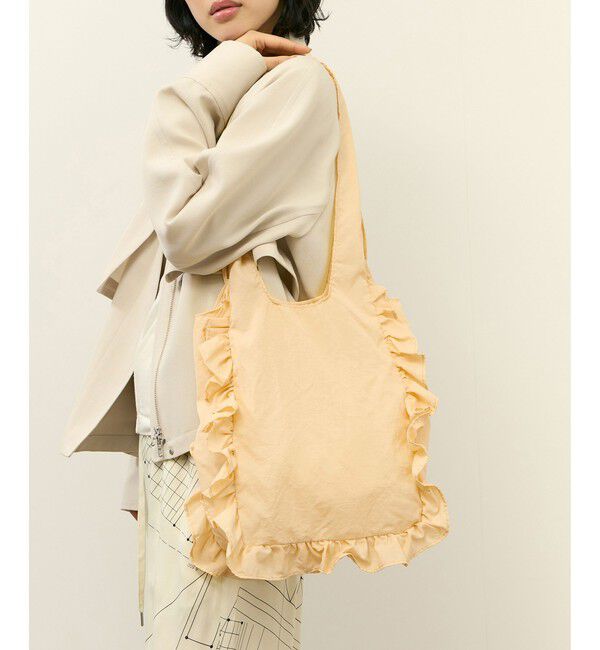 ADAM ET ROPE'「フリルトートバッグ」|トートバッグ|クリーム(83)