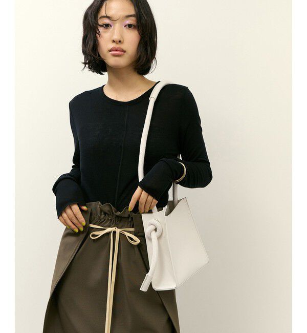 ADAM ET ROPE'「ノットデザインショルダーバッグ」|ショルダー・メッセンジャー|