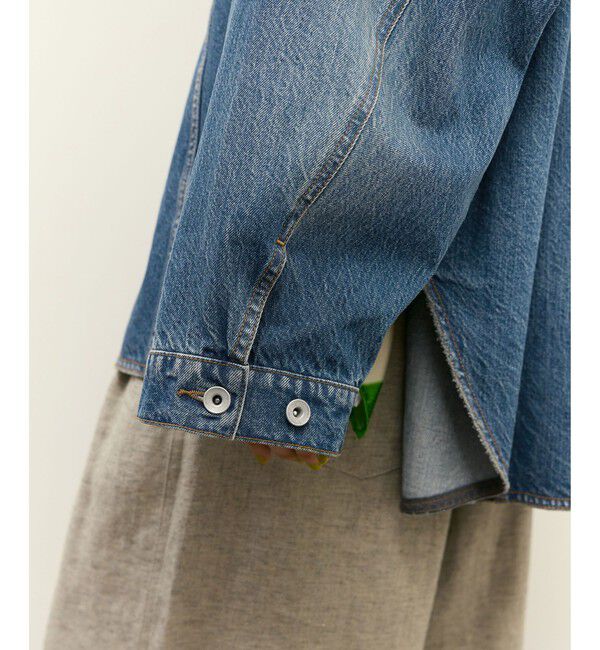 ADAM ET ROPE'「【サステナブル】シャツライクGジャン」|デニムジャケット|