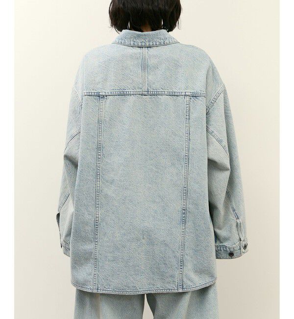 ADAM ET ROPE'「【サステナブル】シャツライクGジャン」|デニムジャケット|