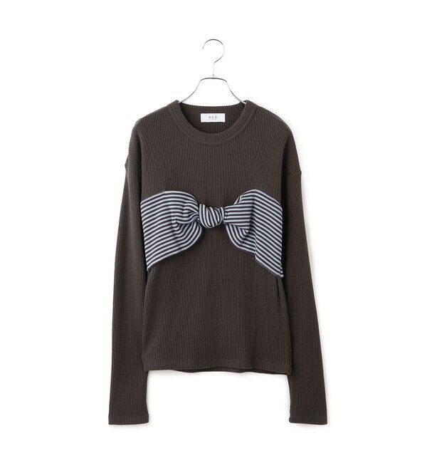 ADAM ET ROPE'「【WEB限定】ツイストビスチェドッキングプルオーバー」|Tシャツ・カットソー|