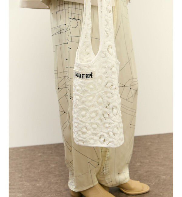 ADAM ET ROPE'「vintage stock lace tote bag」|トートバッグ|
