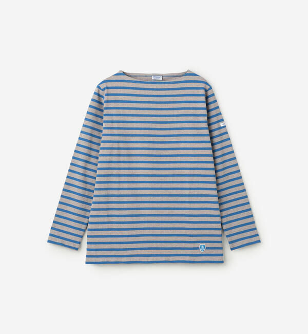 ORCIVAL「ORCIVAL | コットンロード ボートネック フレンチバスクTシャツ WOMEN」|Tシャツ・カットソー|BLUE系2