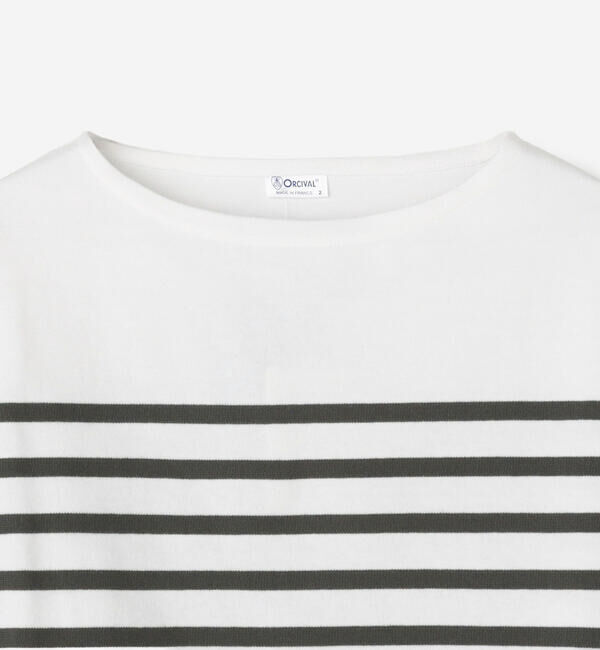 ORCIVAL「ORCIVAL | ラッセル ボートネッククロップドTシャツ WOMEN」|Tシャツ・カットソー|