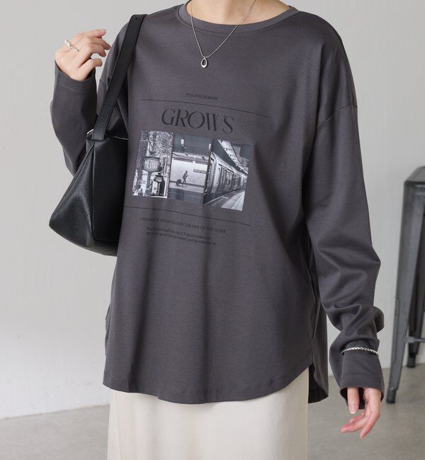  「モノクロフォトロゴロンT」|Tシャツ・カットソー|