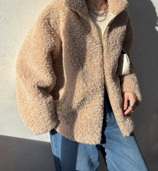  「【インフルエンサーOKOCHI企画】ボアブルゾン」|その他|