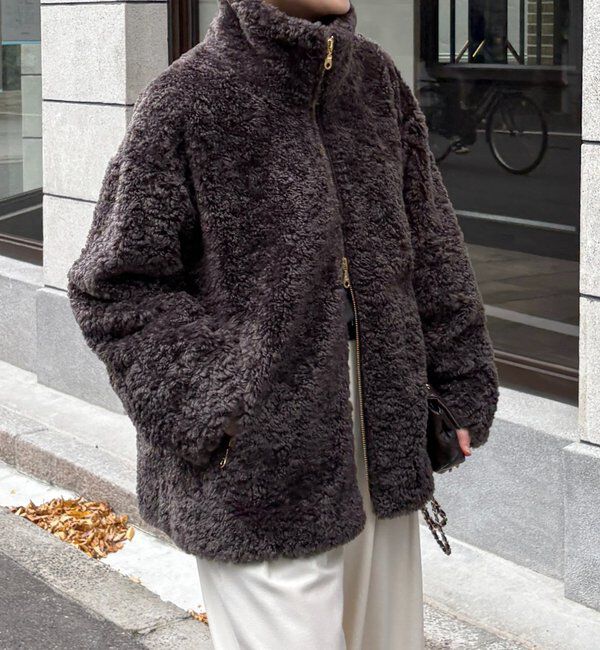  「【インフルエンサーOKOCHI企画】ボアブルゾン」|その他|