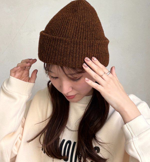  「メランジリブニットワッチ」|ハット|