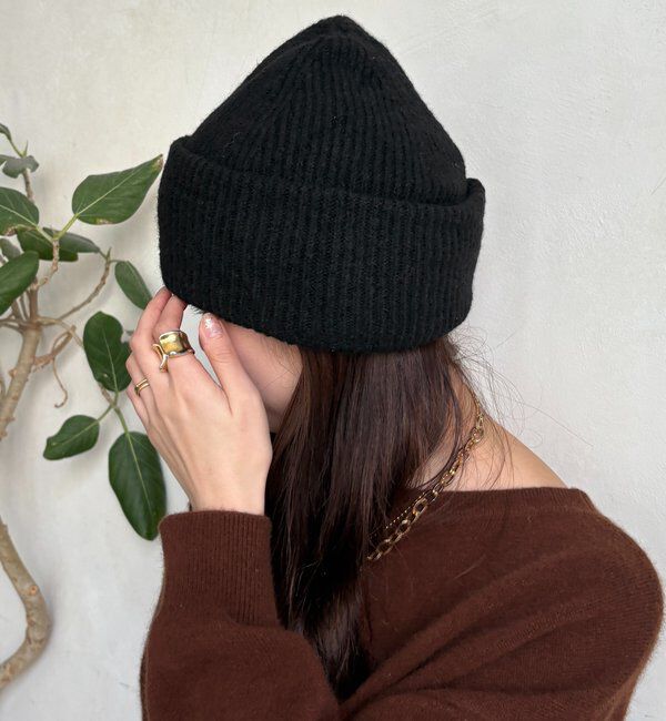  「メランジリブニットワッチ」|ハット|