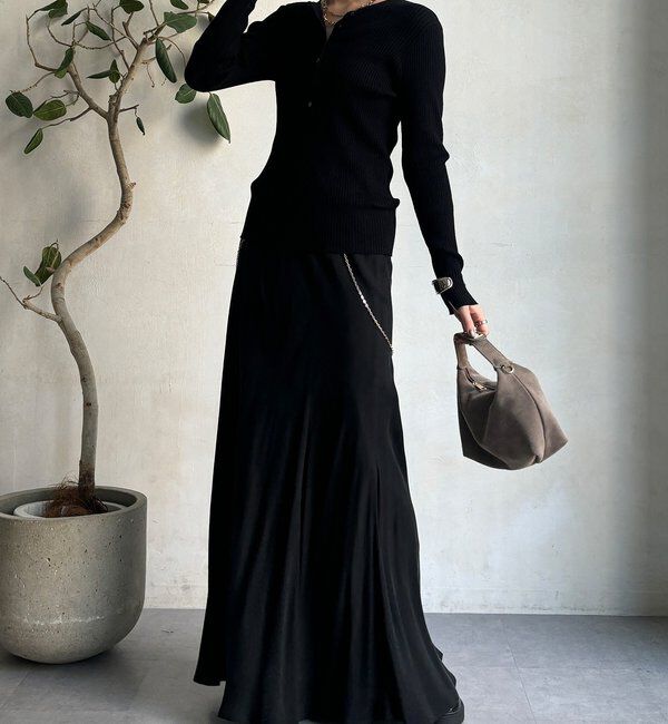  「ヘンリーネックリブニット」|ニット・セーター|