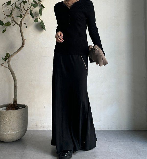  「ヘンリーネックリブニット」|ニット・セーター|