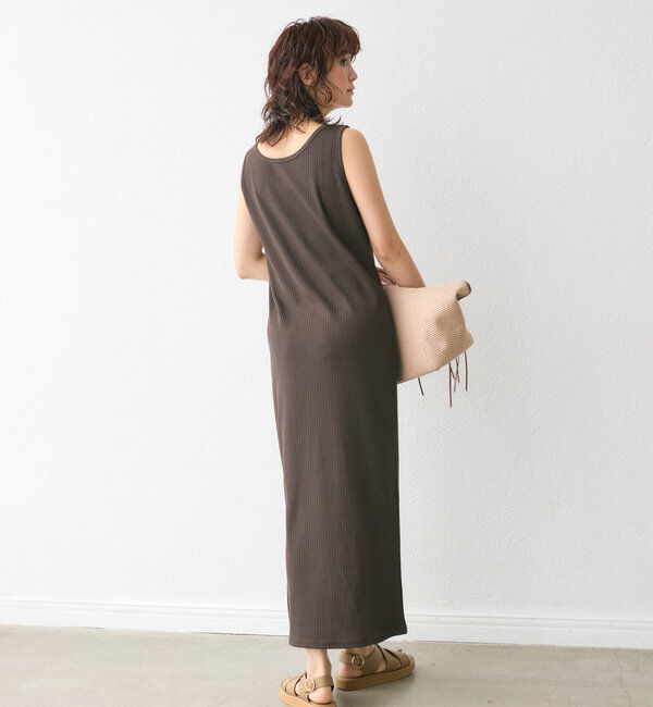  「【マイナス3kg/レビュー高評価☆】2WAYリブタンクワンピース」|ワンピース|