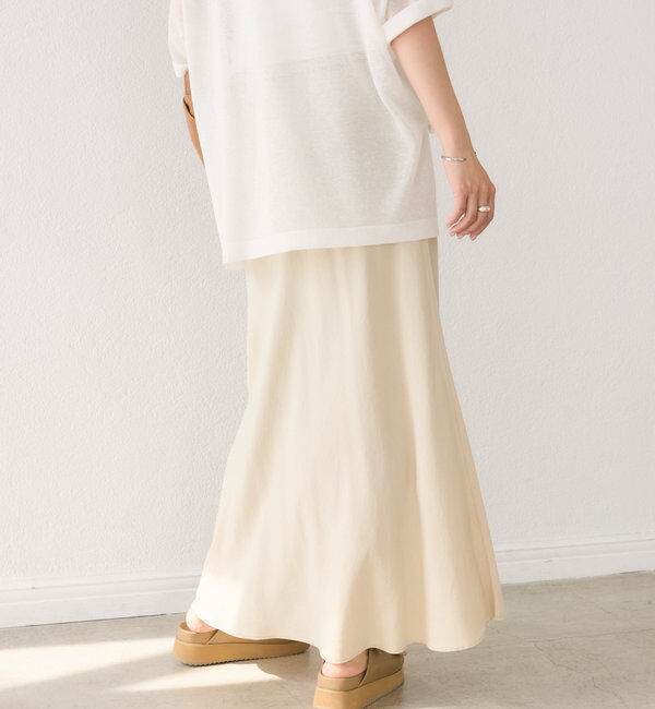  「【セットアップ可】ガーメントダイバイヤススカート」|スカート|