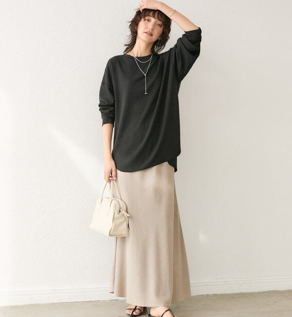  「【セットアップ可】ガーメントダイバイヤススカート」|スカート|