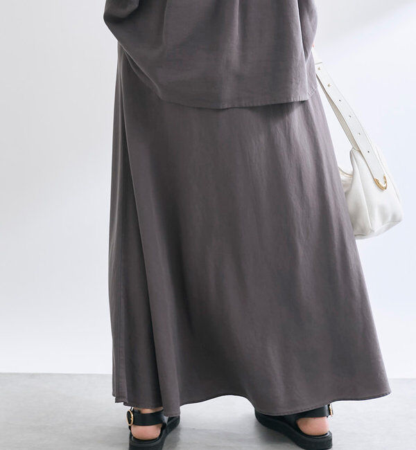  「【セットアップ可】ガーメントダイバイヤススカート」|スカート|