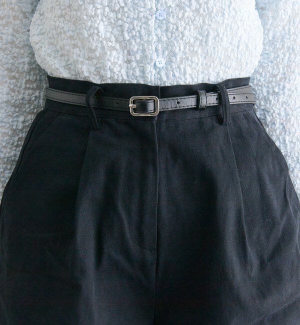  「ベルト付きタックキュロット」|キュロット|