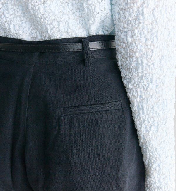  「ベルト付きタックキュロット」|キュロット|