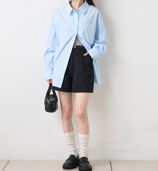  「ベルト付きタックキュロット」|キュロット|