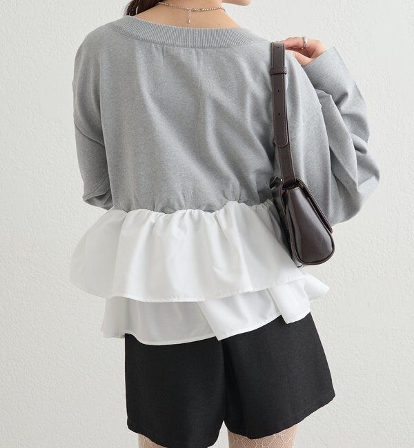  「ペプラムヘンリーニット」|ニット・セーター|