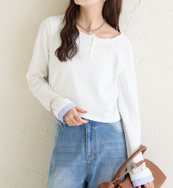  「ヘンリーネックチビロンT」|Tシャツ・カットソー|