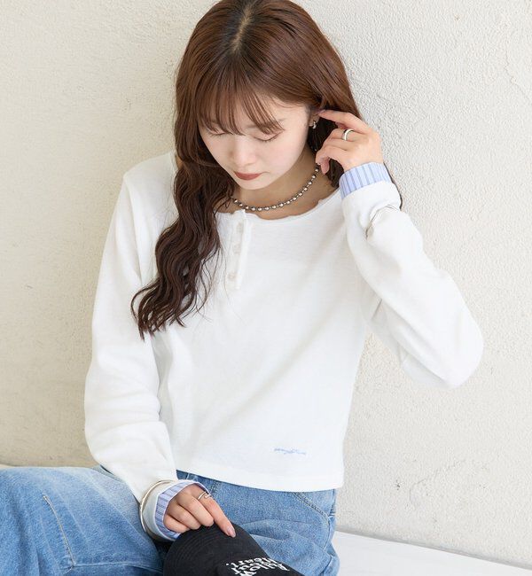  「ヘンリーネックチビロンT」|Tシャツ・カットソー|
