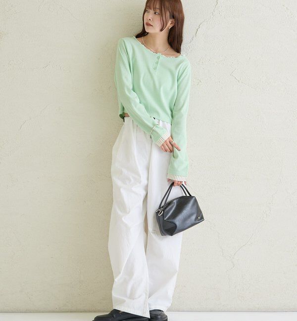  「ヘンリーネックチビロンT」|Tシャツ・カットソー|