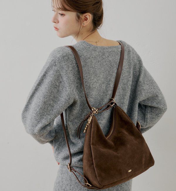  「ロゴチャーム付き3wayホーボーバッグ」|ボストンバッグ|