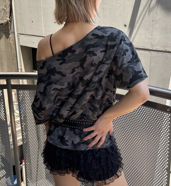  「【新色追加】エリオットオフショルTEE」|Tシャツ・カットソー|