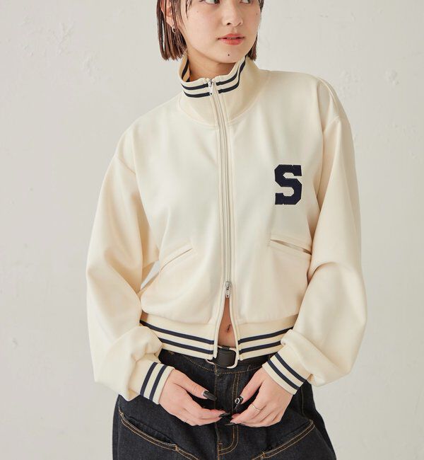  「S LOGO COMPACT STAND JERSEY」|ブルゾン・スタジャン|