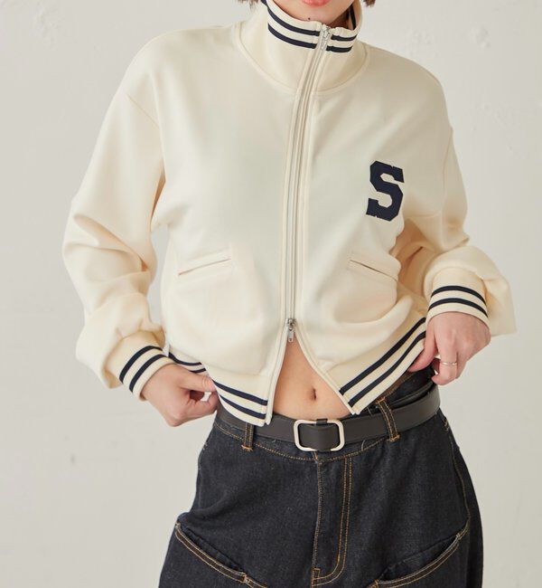  「S LOGO COMPACT STAND JERSEY」|ブルゾン・スタジャン|