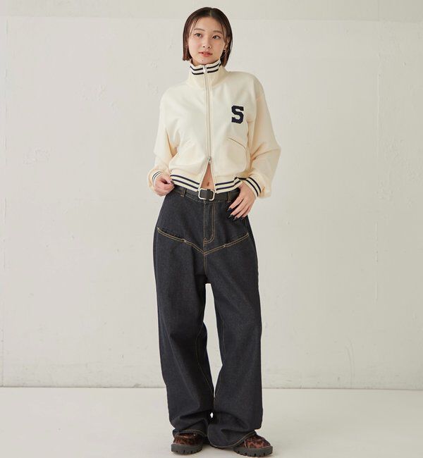  「S LOGO COMPACT STAND JERSEY」|ブルゾン・スタジャン|