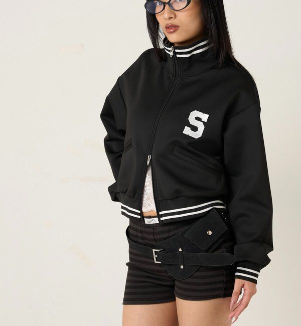  「S LOGO COMPACT STAND JERSEY」|ブルゾン・スタジャン|