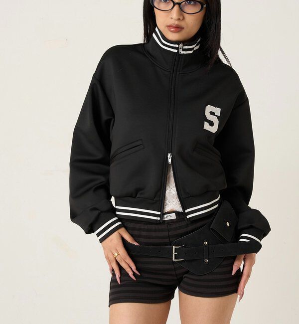  「S LOGO COMPACT STAND JERSEY」|ブルゾン・スタジャン|